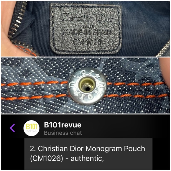 ✨✨✨✨SOLD✨✨✨✨ Christian Dior Authentic Denim Trotter Cosmetic Pouch Flight - Picture 2 of 10